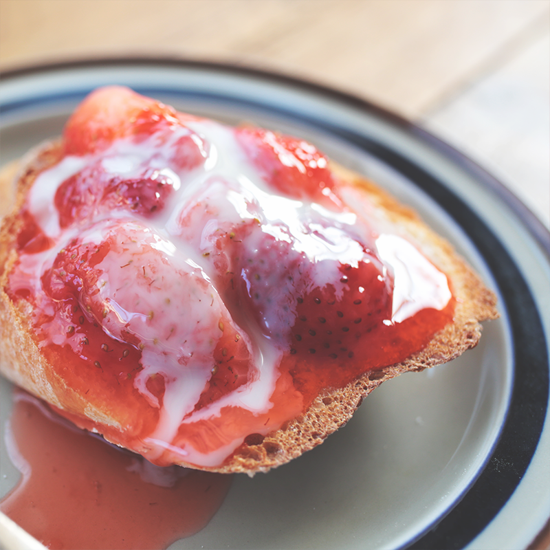 苺トースト